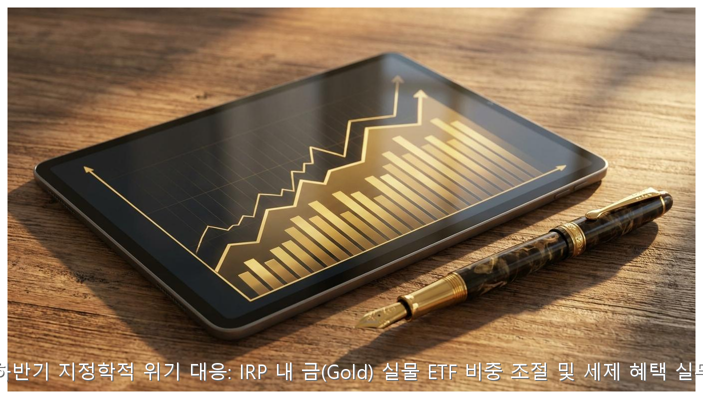 2026년 하반기 지정학적 위기 대응: IRP 내 금(Gold) 실물 ETF 비중 조절 및 세제 혜택 실무 가이드 핵심 안내 및 분석 인포그래픽 (3)