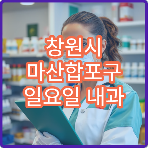 창원시 마산합포구 일요일 내과 진료 병원 감기·소화불량 치료 상담 가능