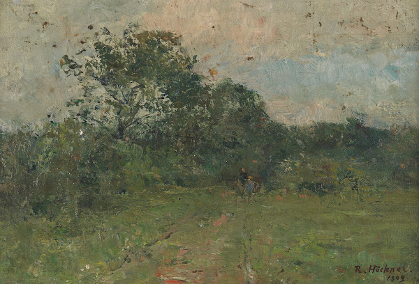 Landschaft mit kleinen Gestalten 1909
