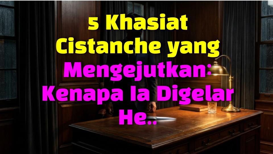 5 Khasiat Cistanche yang Mengejutkan: Kenapa Ia Digelar Herba Keabadian