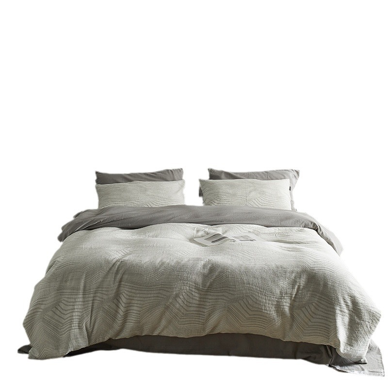 Cotton Bedding Set, Japanese Style, 4-Piece