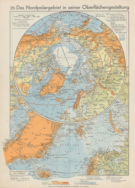 Das Nordpolargebiet in seiner Oberflächengestaltung 1940