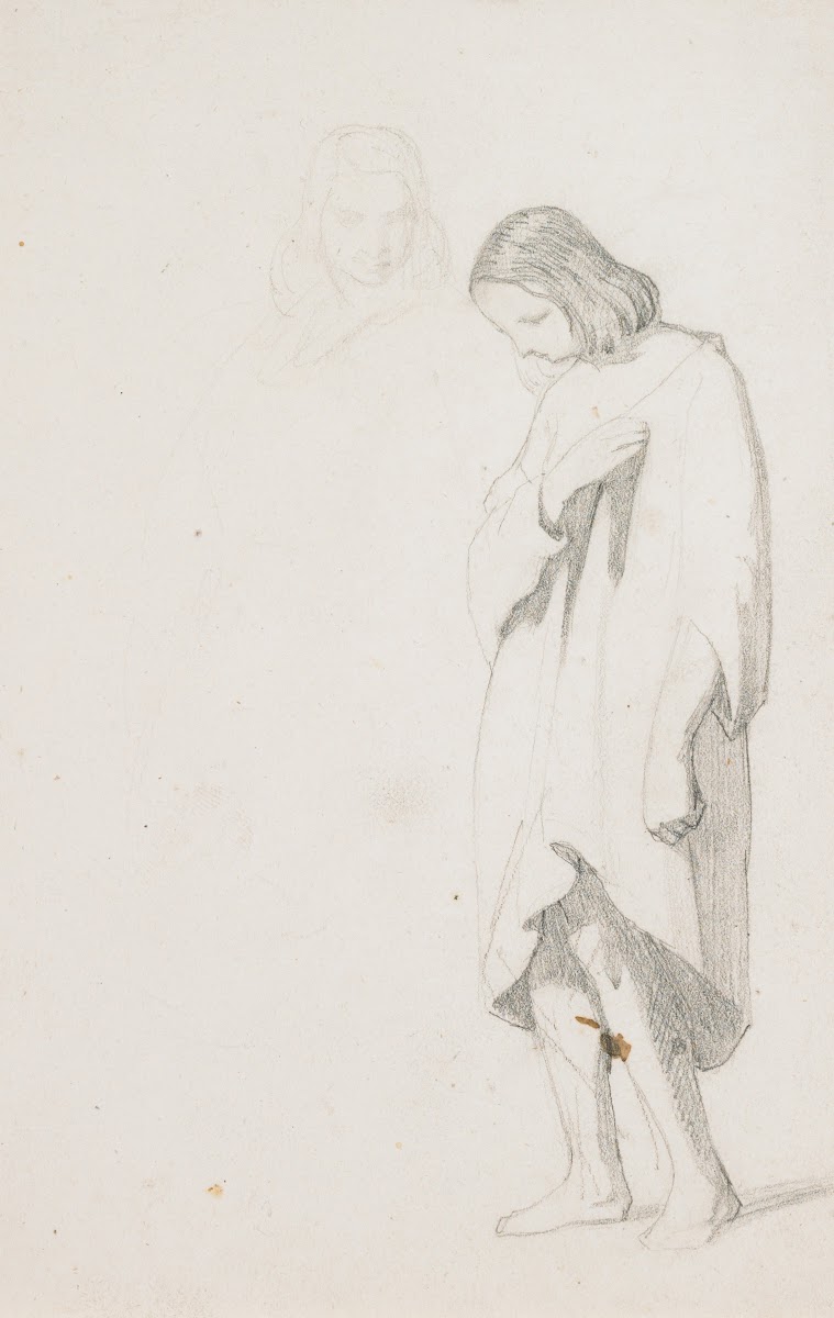 Draped Youth Standing 19th century