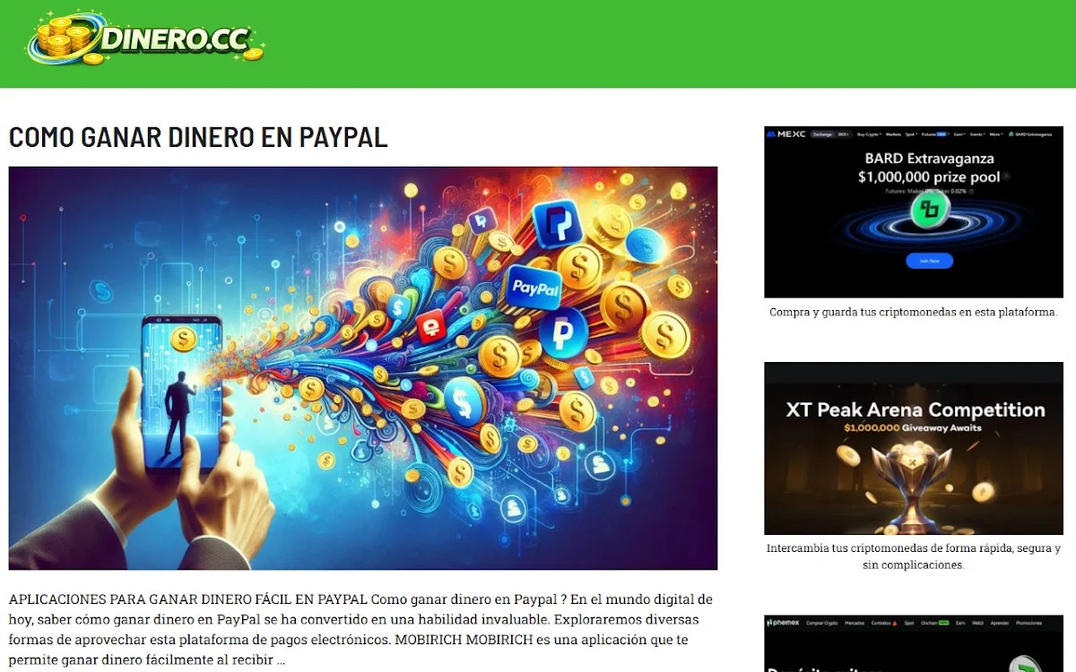 Captura de Rephrasee