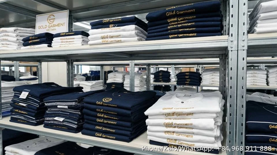 computerized logo embroidery - Gold Garment Vietnam