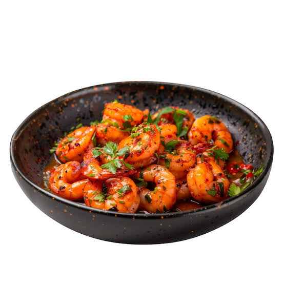 Chilli Garlic Prawns Sizzler