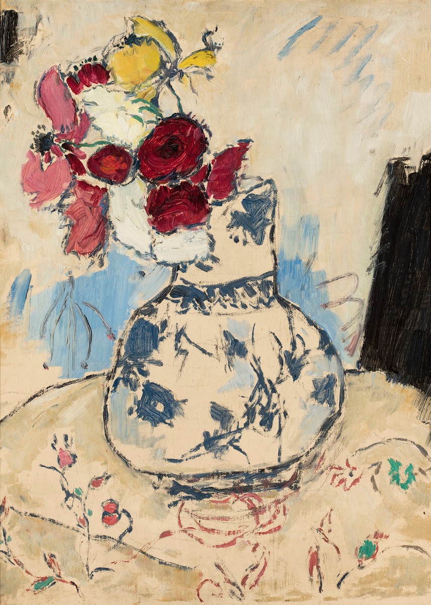Flowers in a flower vase 1909
