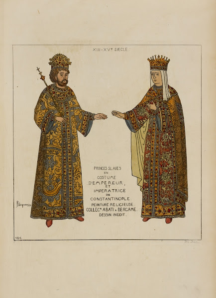 Princes Slaves en costume dempereur et imperatrice de Constantinople 1869