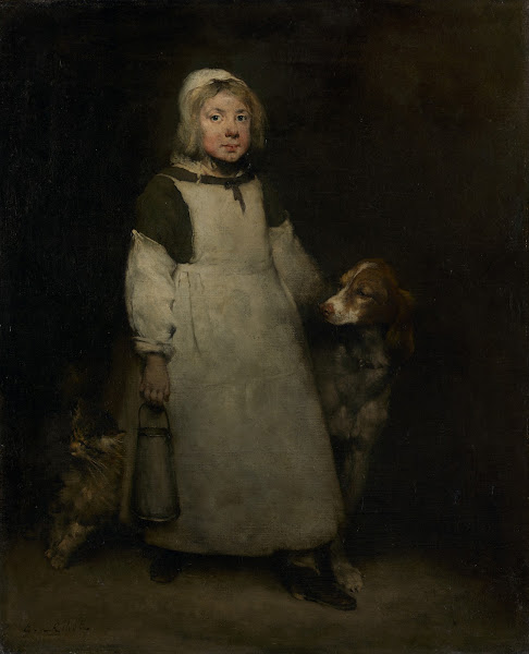 The Little Milkmaid c 1865