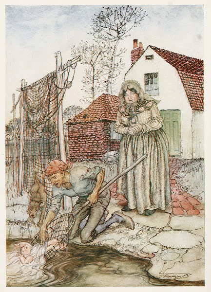 The fisherman and his wife had no children and they were just longing for a baby