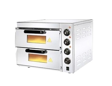 Industrial Electric Double-Oven Pizza Machine