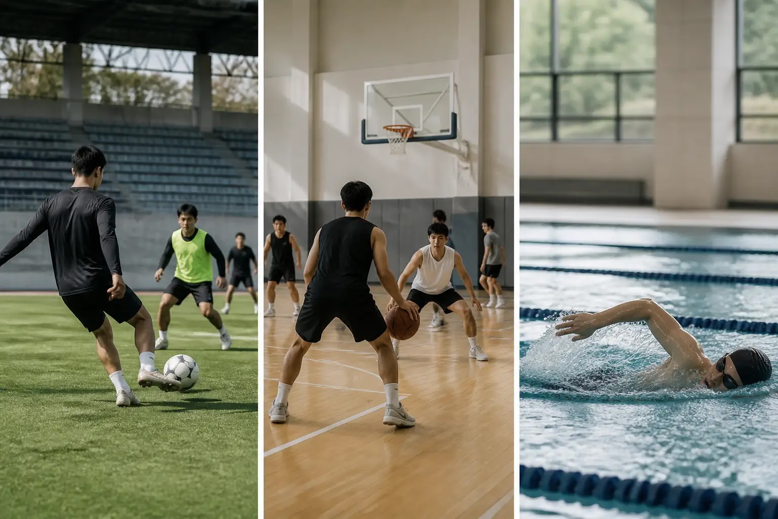 AI-generated Sports Daily Brief multi-story editorial montage