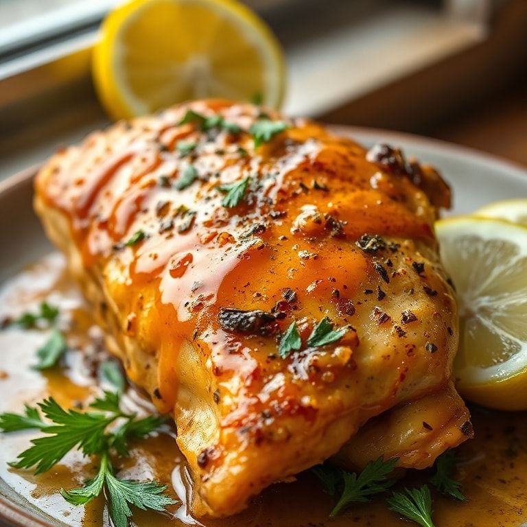 Irresistibly Tender Lebanese Chicken with Zesty Garlic Lemon - Quick & Homemade finished