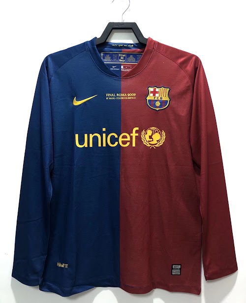 Camiseta local del Barcelona 2008-09 de manga larga (versión Champions League).jpeg