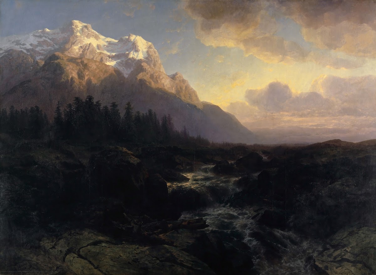 The Rosenlaui Valley with the Wetterhorn 1856