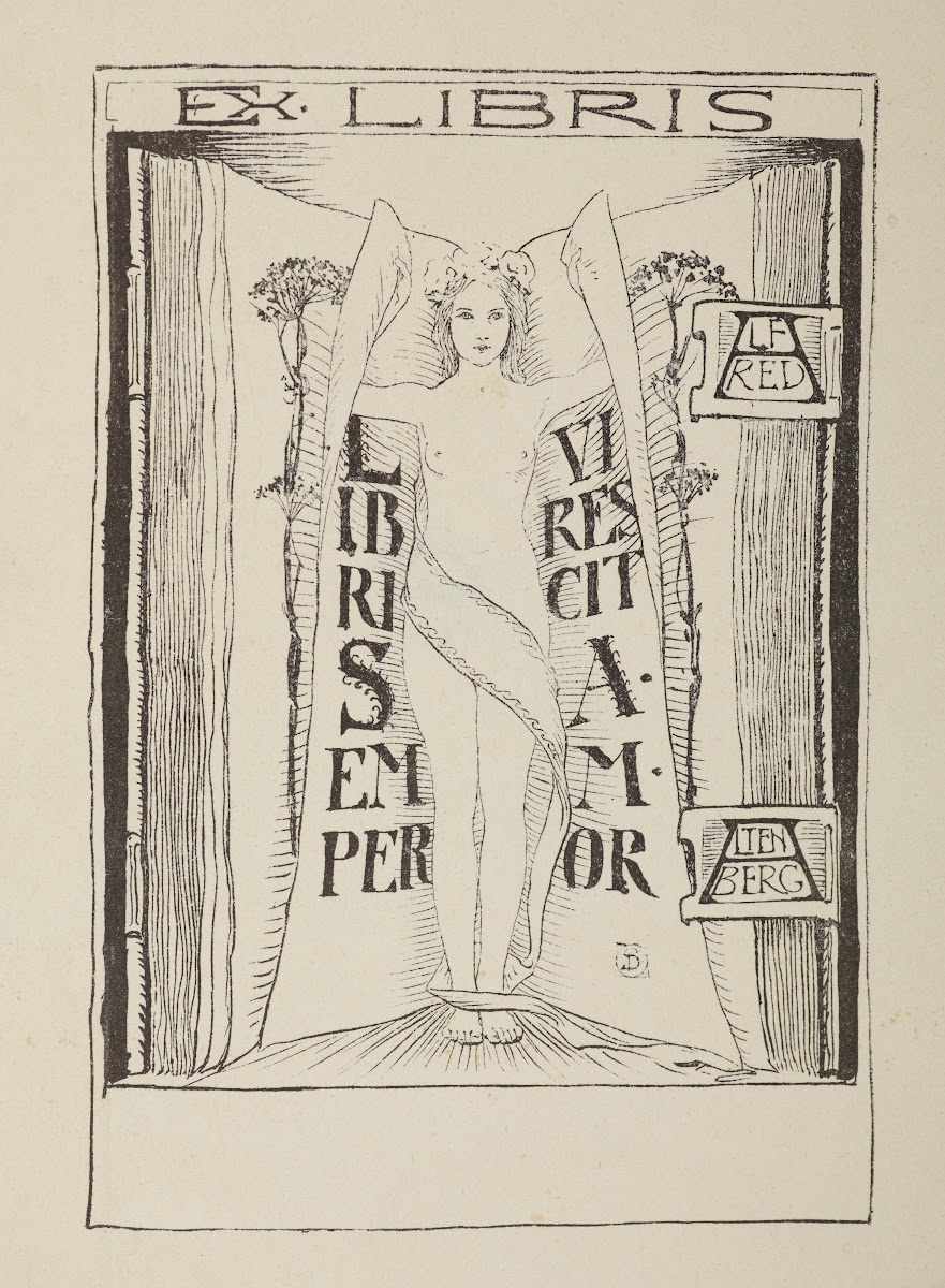 Bookplate of Alfred Altenberg 1908