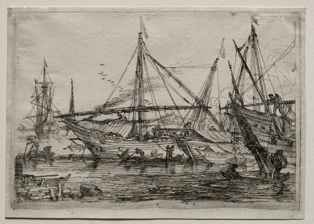 A Mediterranean Harbor 1600s