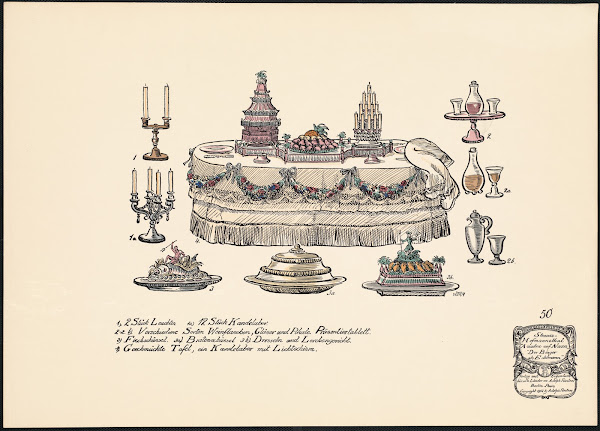 Speisetisch und Leuchter 1912