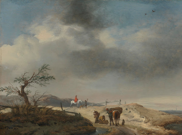 Dune Landscape With Figures