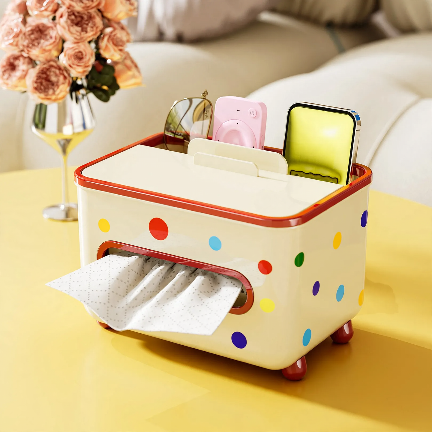 Tissue box for table and living room, model YM.7336-88315