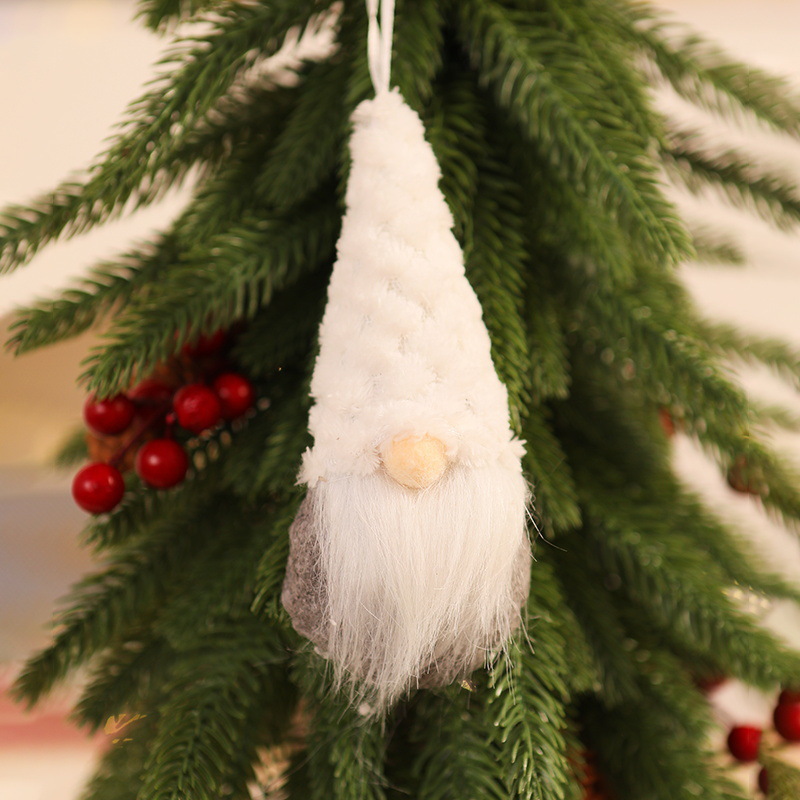 Weihnachtliche Strick-Anhänger, Wichtel-Design