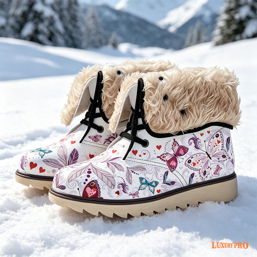 Fleece Lined Snow Cotton Shoes