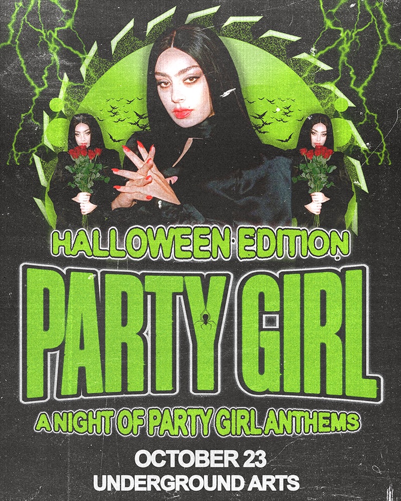 Flyer for Party Girl Halloween: A Night of Party Girl Anthems