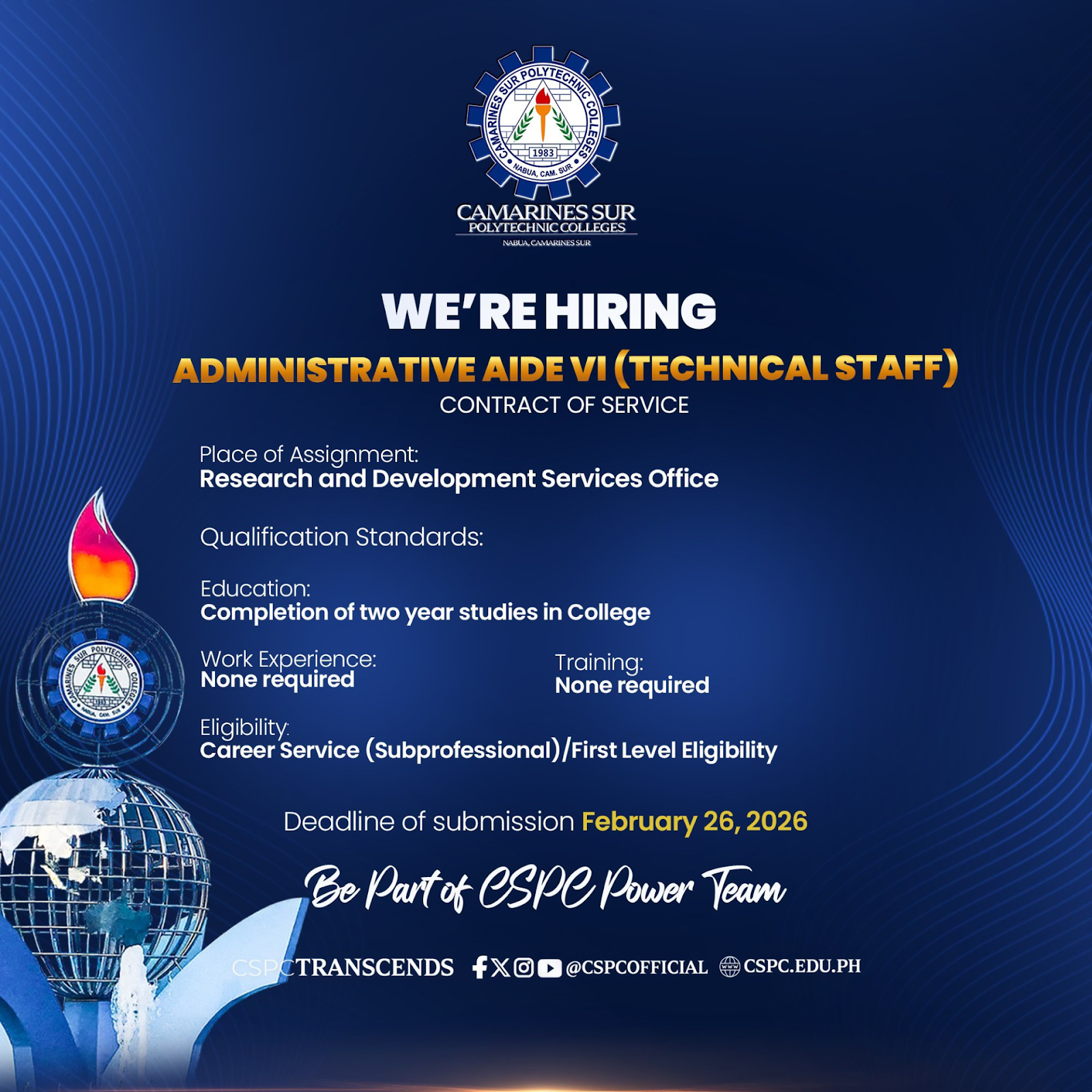 𝗪𝗘’𝗥𝗘 𝗛𝗜𝗥𝗜𝗡𝗚!