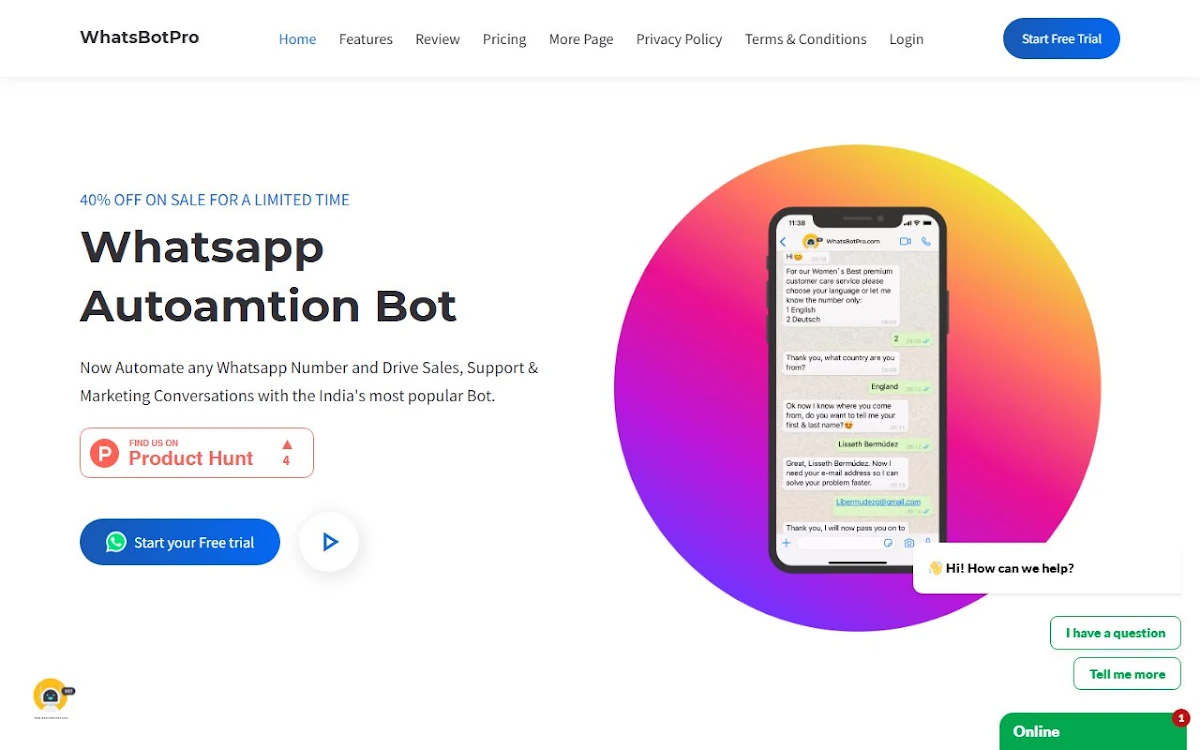 Captura de WhatsBotPro
