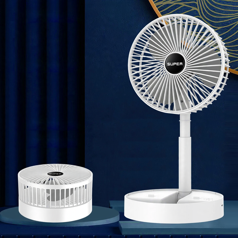 Portable handheld fan with battery, 3 levels