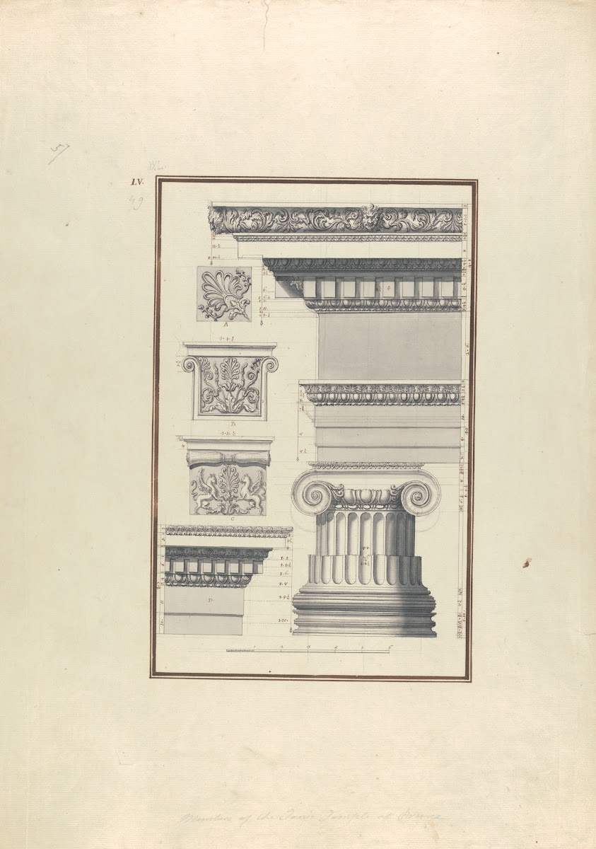 Members of a Ionic Temple in Ruins at Priene now Turunclar ca 1750