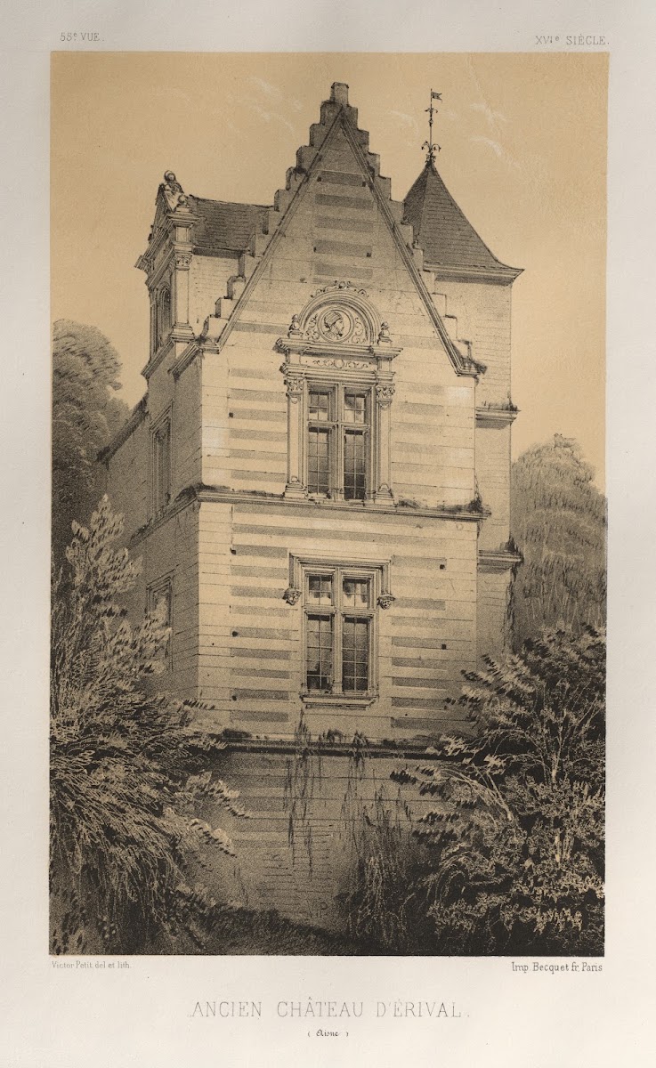 Ancien Château DÉrival Aisne 1860