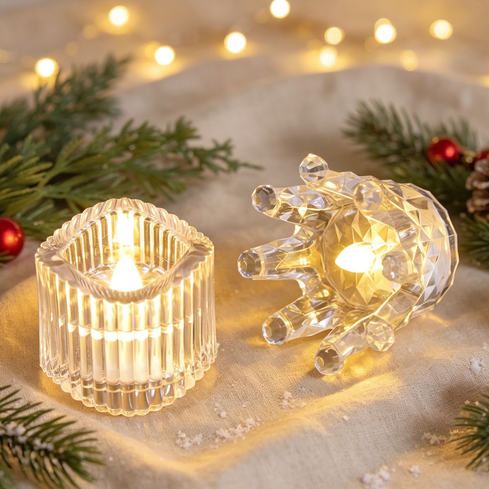 LED-Kristall-Kerzenlicht, verschiedene Formen