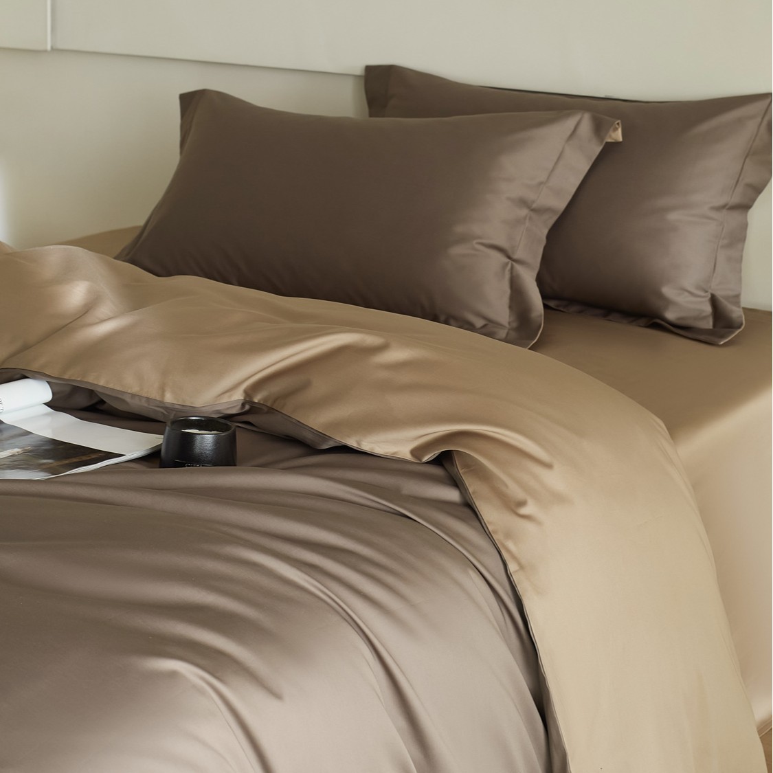 Long-staple Cotton Bedding, 4-piece, Satin Weave