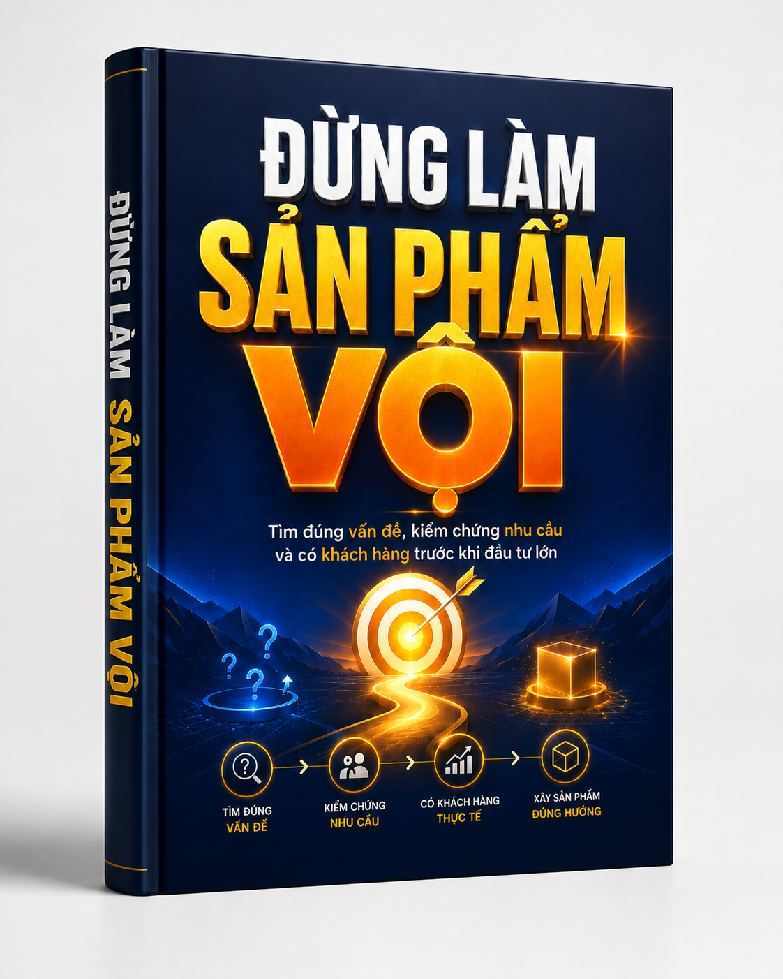 Tìm đúng vấn đề — kiểm chứng nhu cầu — có khách hàng trước khi đầu tư lớn.