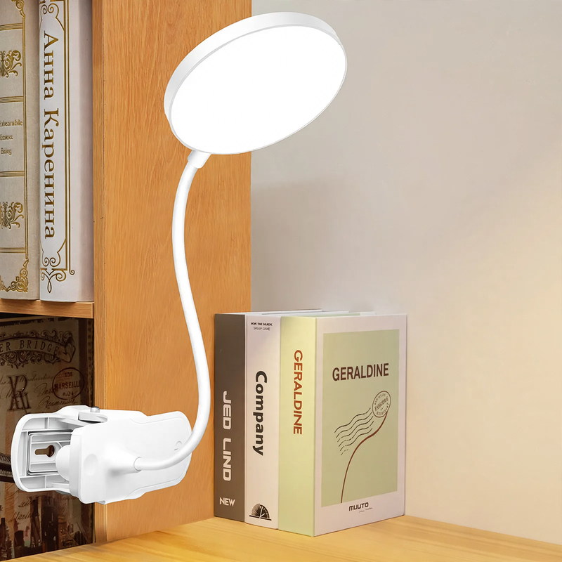 LED-Klemmlampe für Studium und Lesen, augenschonend