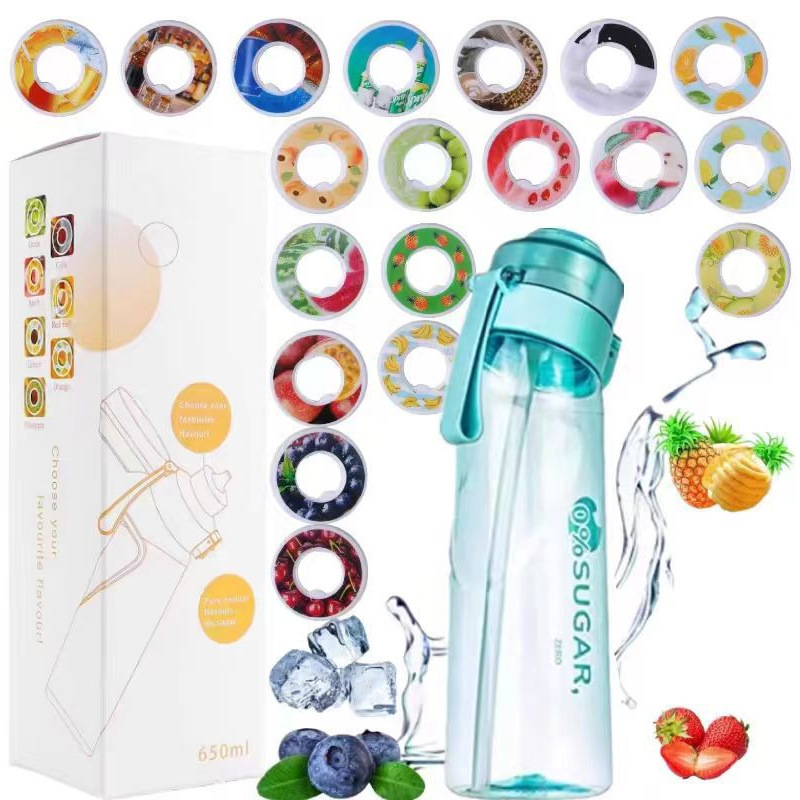 Tritan-Sportflasche mit Geschmacksringen, 650 ml