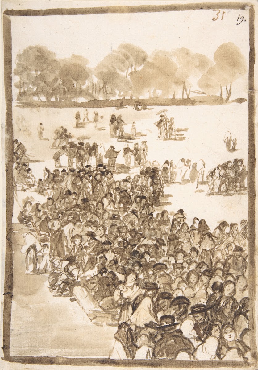 Crowd in a Park ca 181220