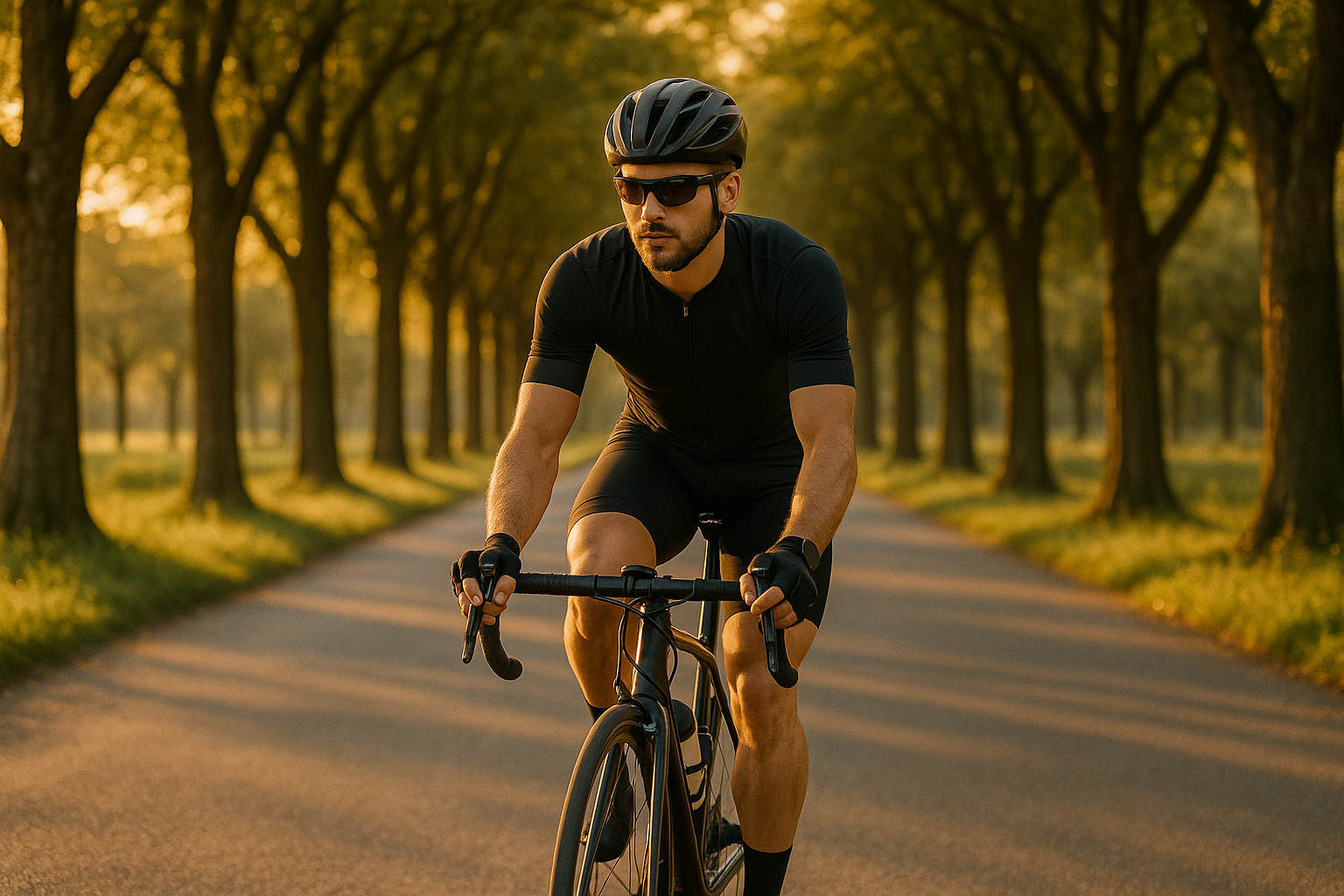 Persona entrenando en bicicleta como complemento