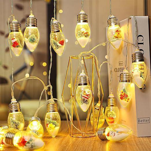 LED string light with Christmas motifs