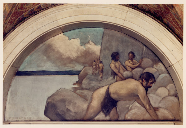 Cairn mural in Evolution of the Book series 1896