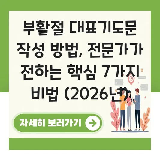 부활절 대표기도문 작성 방법 자세히