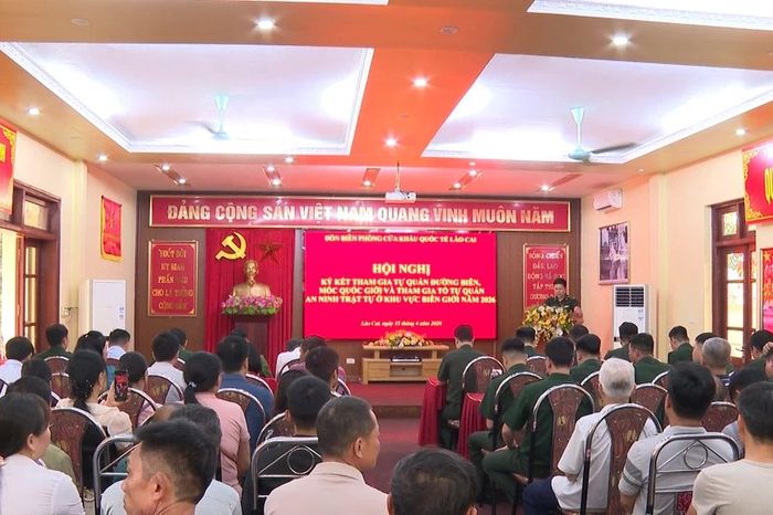 Hội nghị ký kết tham gia tự quản đường biên, mốc quốc giới và an ninh trật tự ở khu vực biên giới - Báo Lào Cai