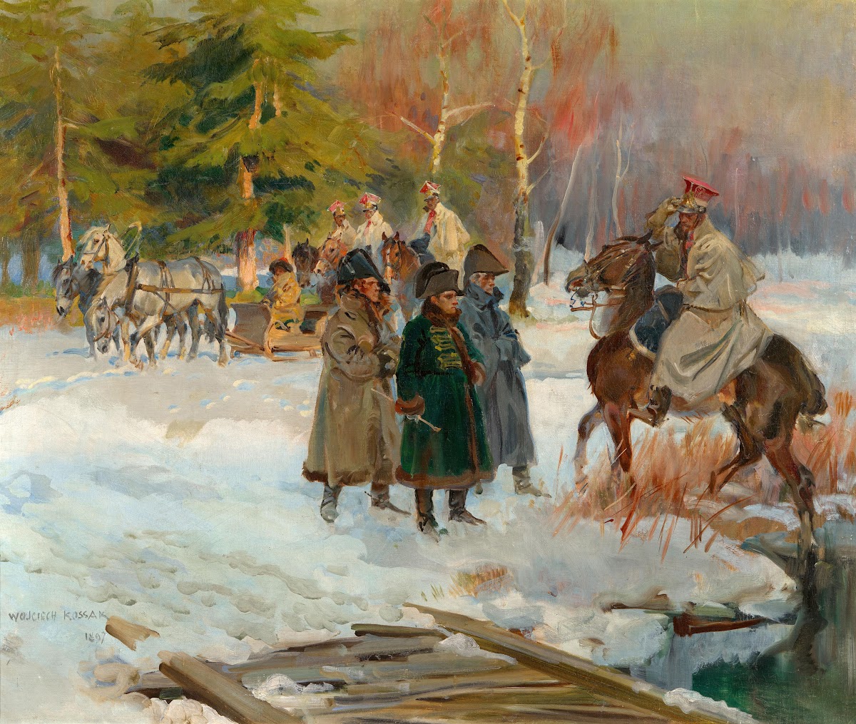 Napoleon Bei Der Entgegennahme Einer MilitäRischen Meldung 1897