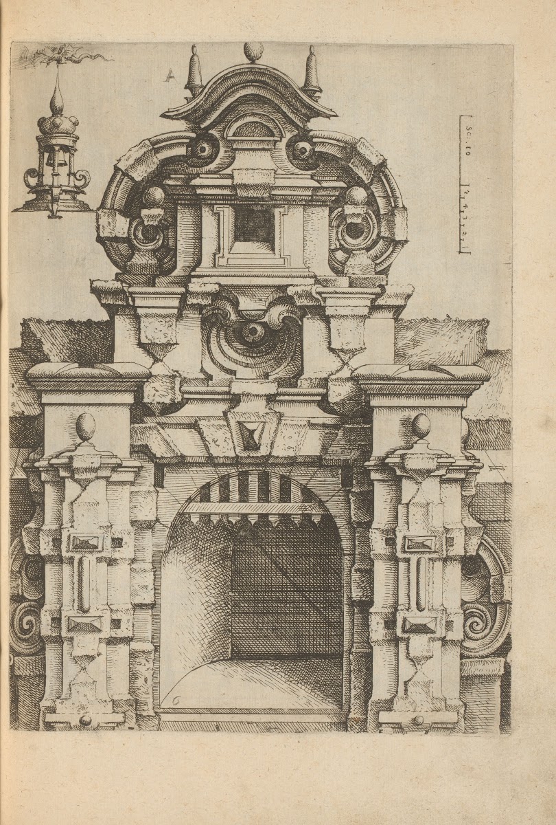 Window with raised latticework and a bell tower as an alternative to the crownin