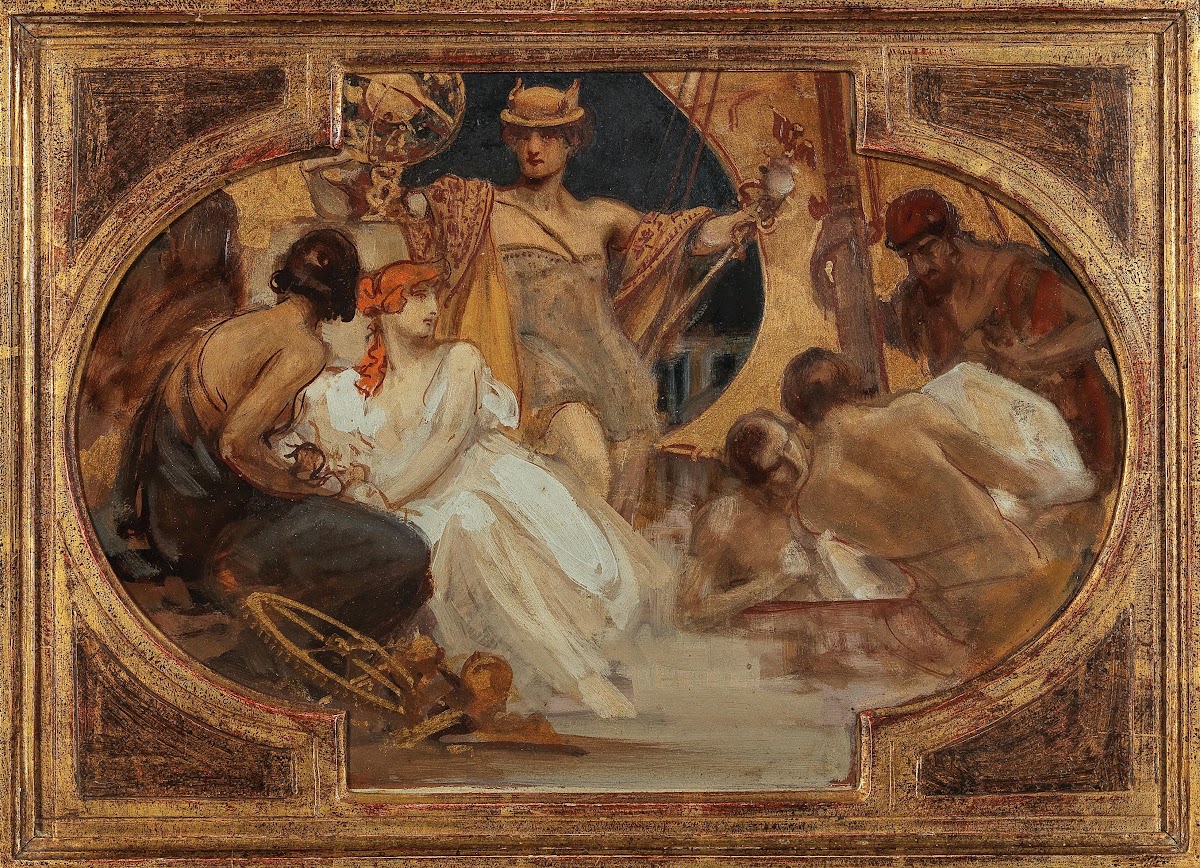 Allegory ceiling sketch II