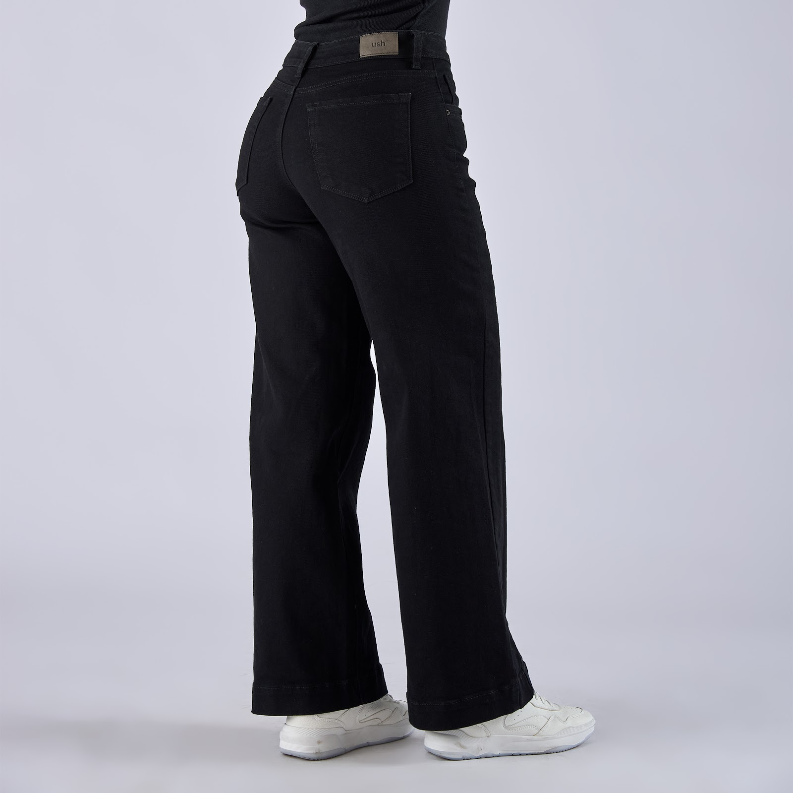 Jean dama wide leg tiro medio licrado - Vista 6