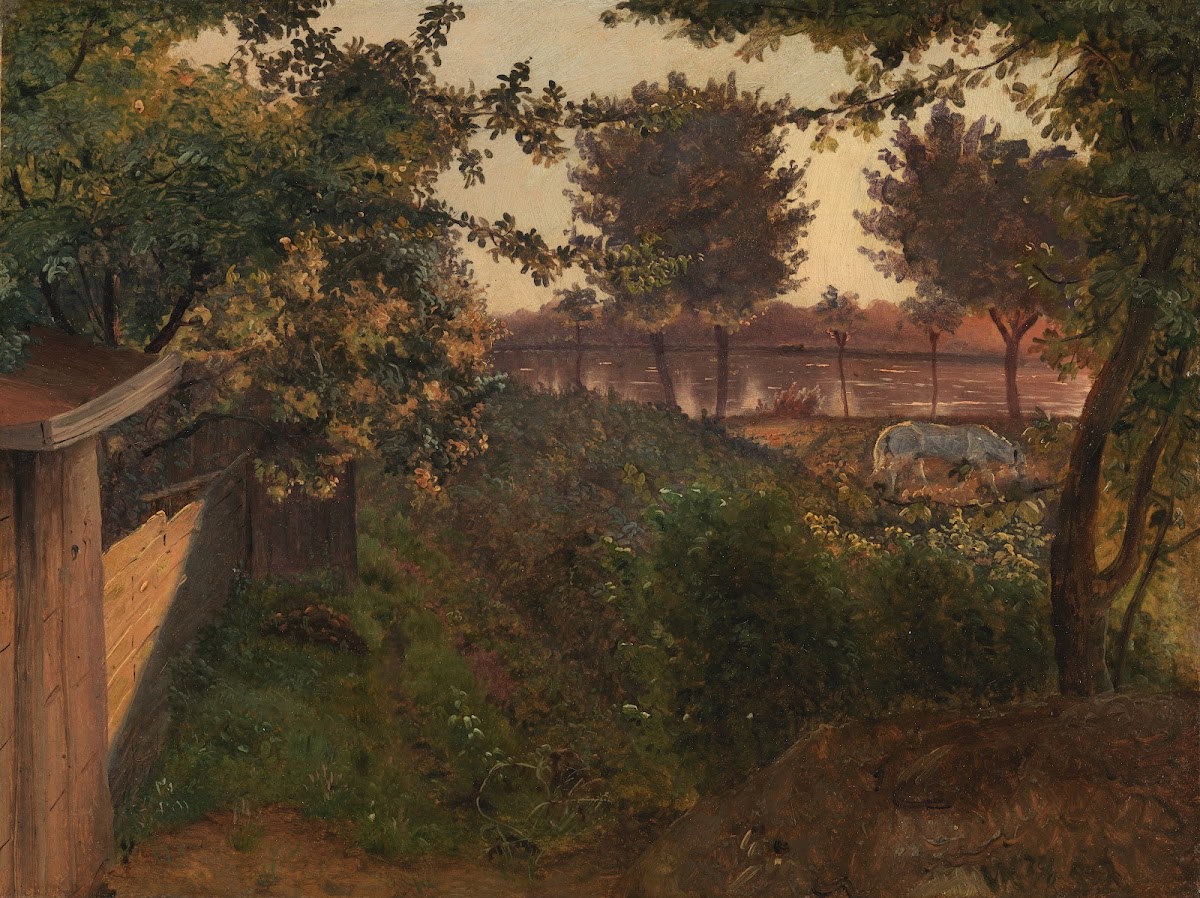 Evening on a Rocky Shore View from Monte SantAngelo 1824