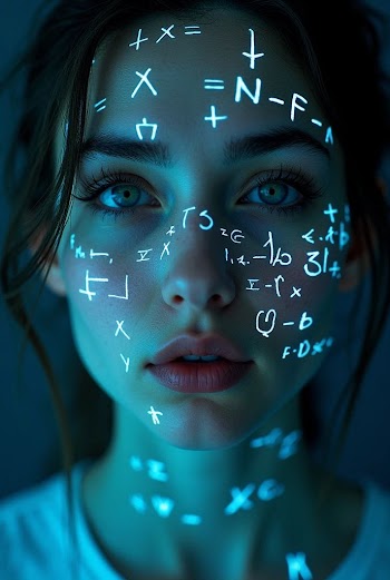 Neon Woman Face Picture