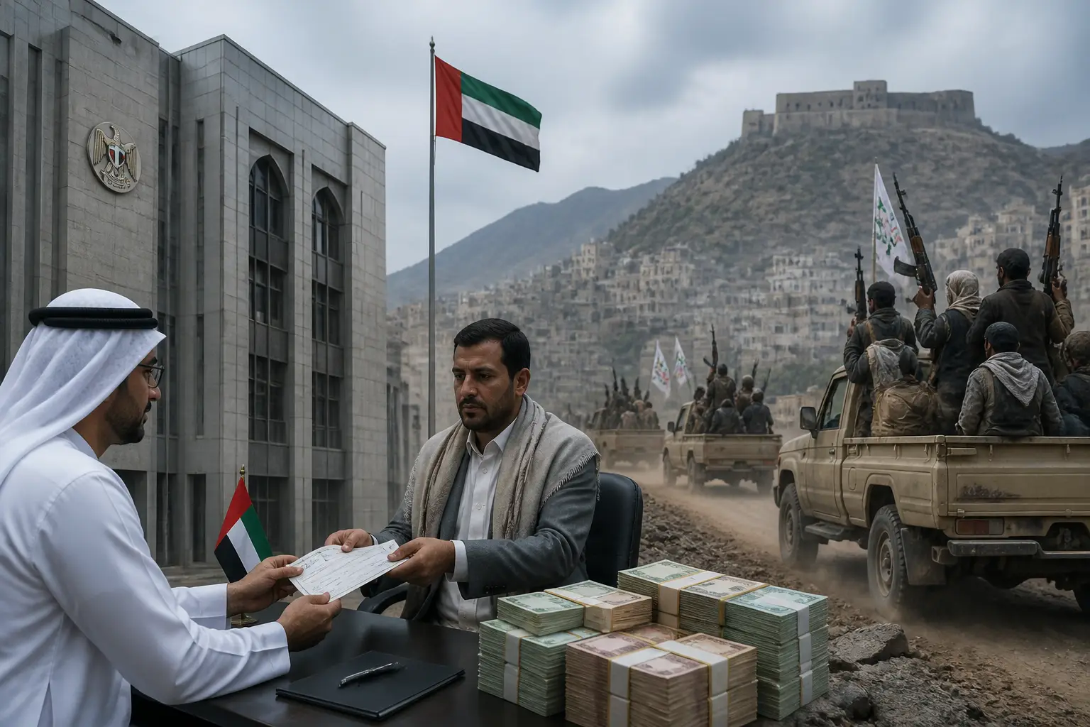 Editorial image for UAE resumes Yemen payments as Houthi advances alarm Gulf states